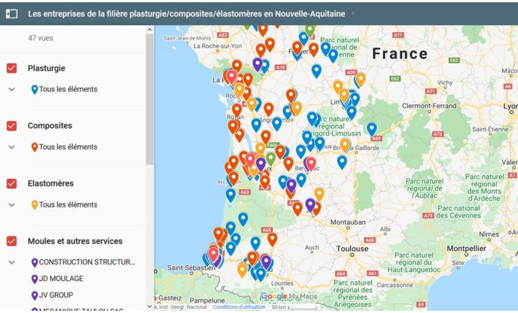 Publication des cartographies de la filière chimie et matériaux en Nouvelle-Aquitaine