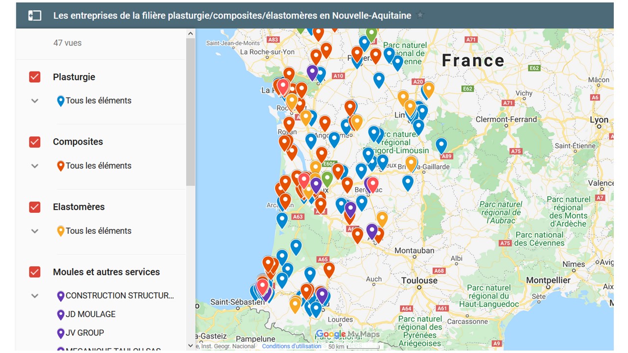 Publication des cartographies de la filière chimie et matériaux en Nouvelle-Aquitaine